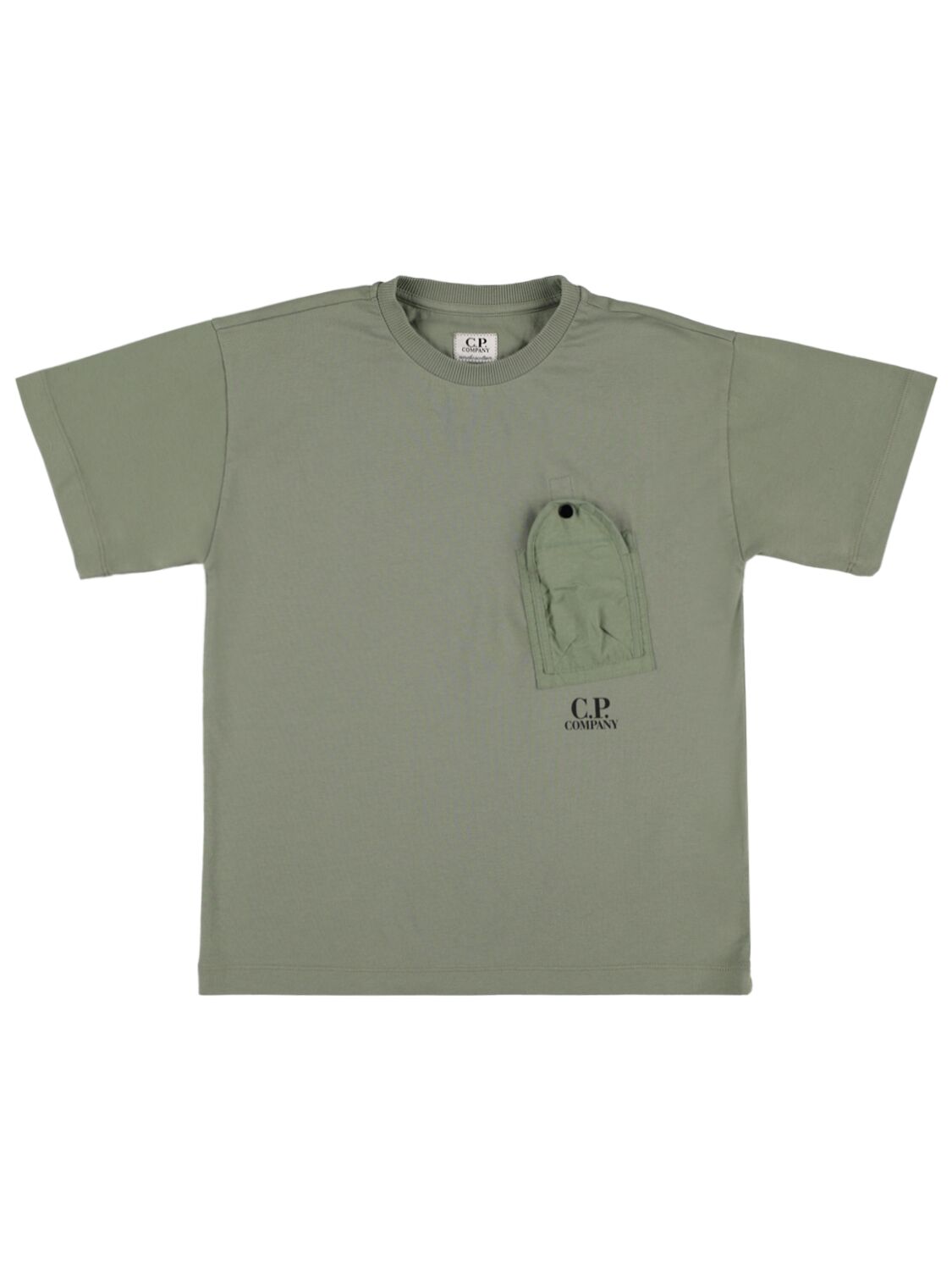 Image of Cotton Jersey T-shirt W/pocket