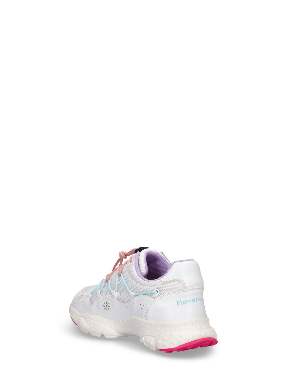 Shop Flower Mountain Lace-up Sneakers In White