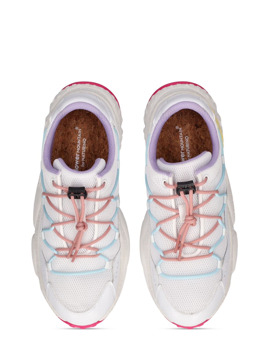 Shop Flower Mountain Lace-up Sneakers In White