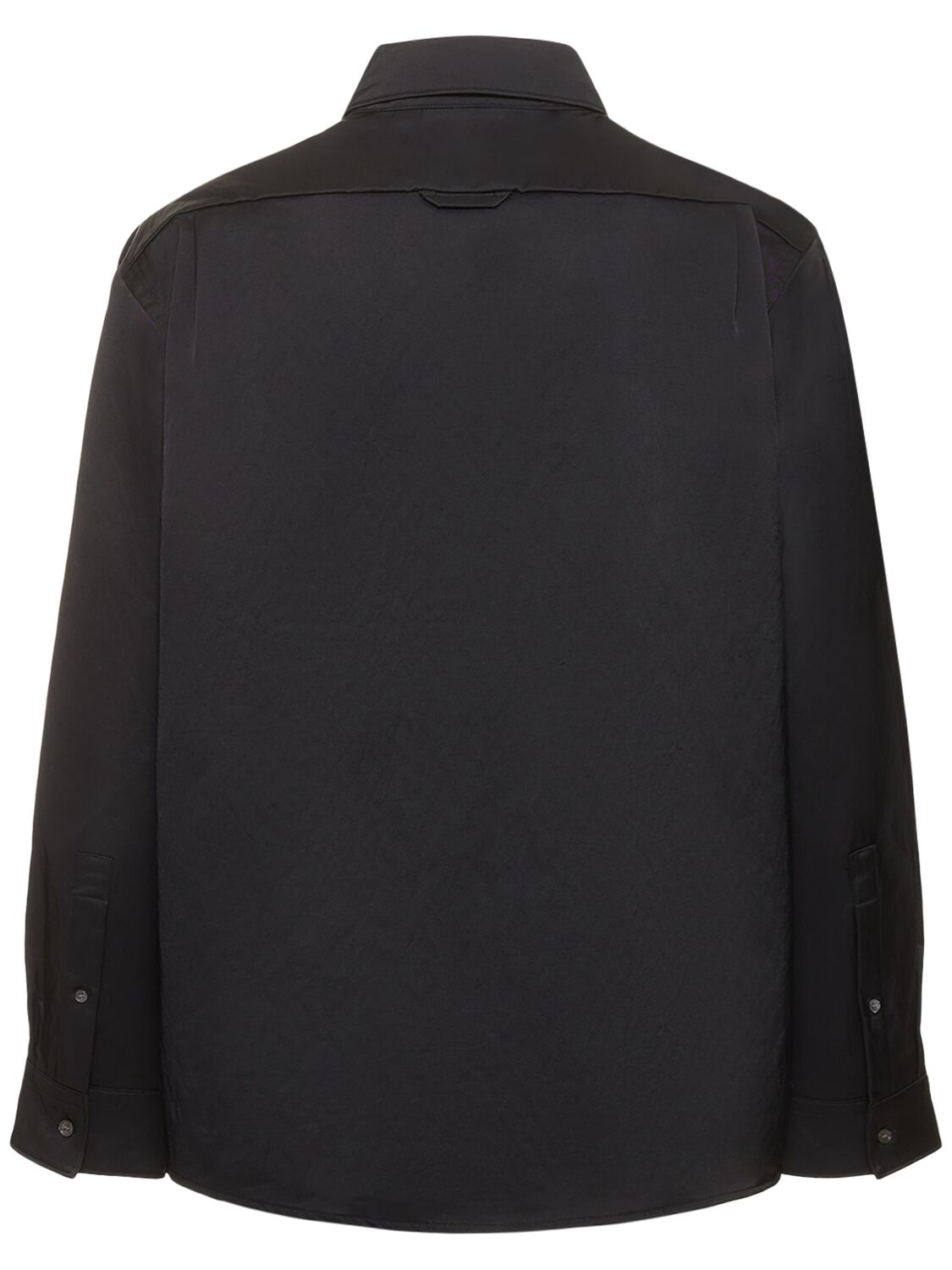 Shop Acne Studios Ordox Heavy Nylon Overshirt In Black