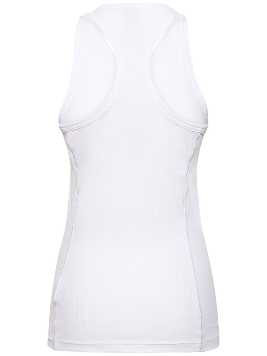 Shop Adidas By Stella Mccartney Ribbed Tank Top In White