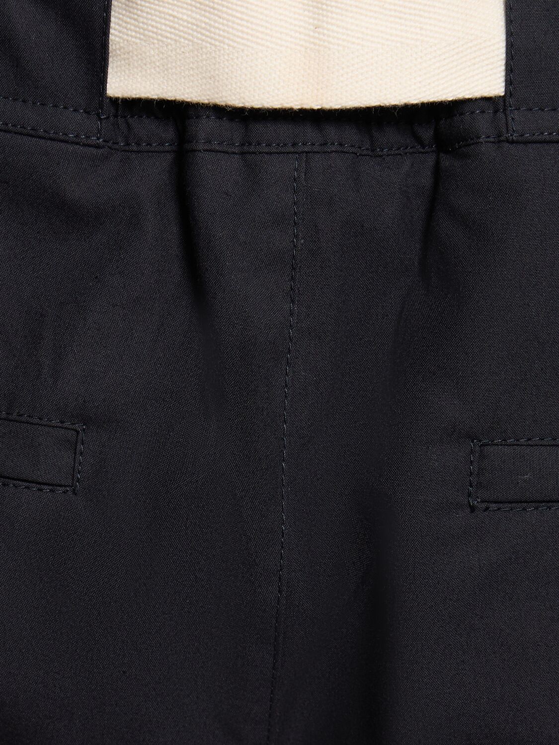 Shop Jil Sander Relaxed Fit Cotton Pants In Midnight