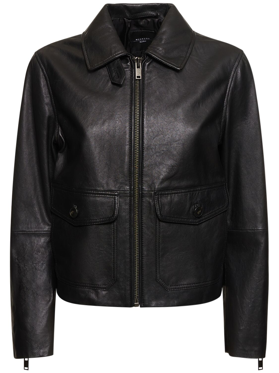 Aller Zip-up Leather Jacket