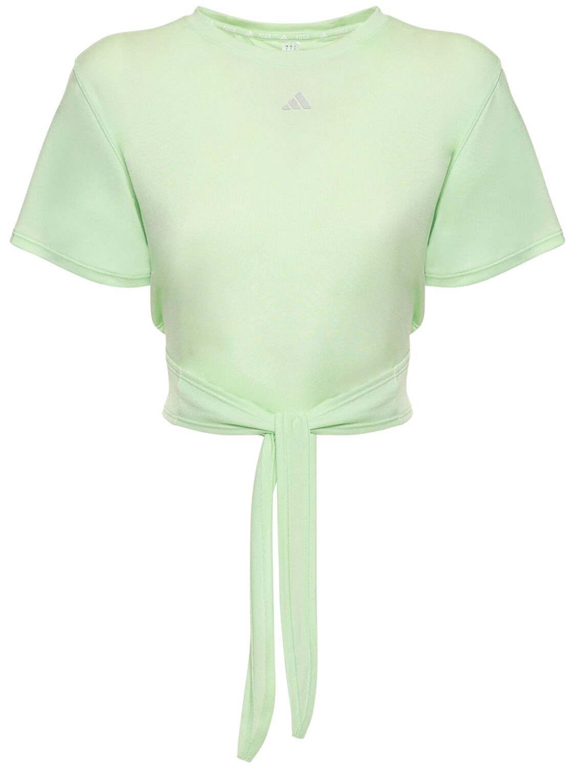 Adidas Originals Yoga Crop Top In Light Green