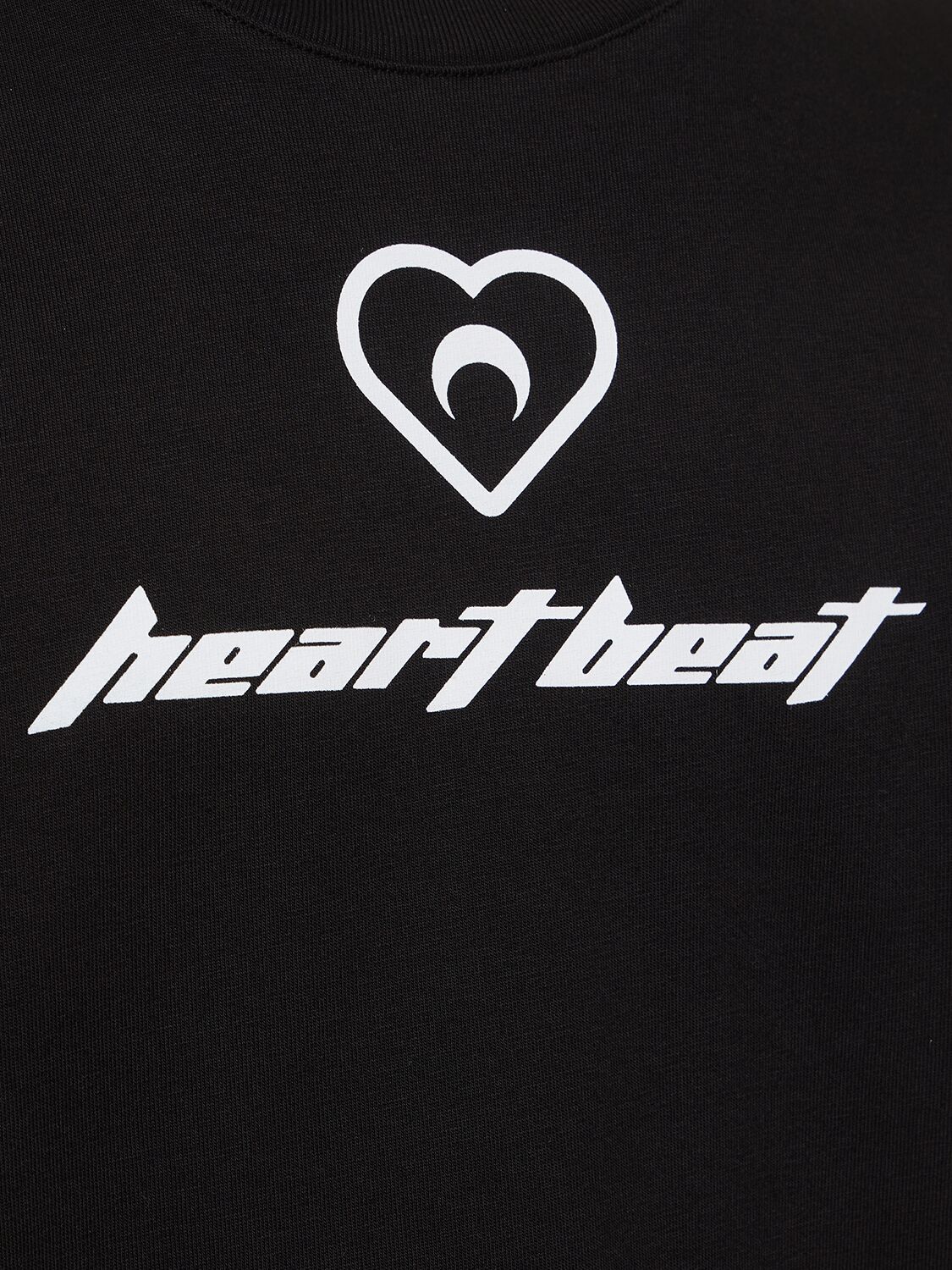HEARTBEAT 印花棉质平纹针织T恤