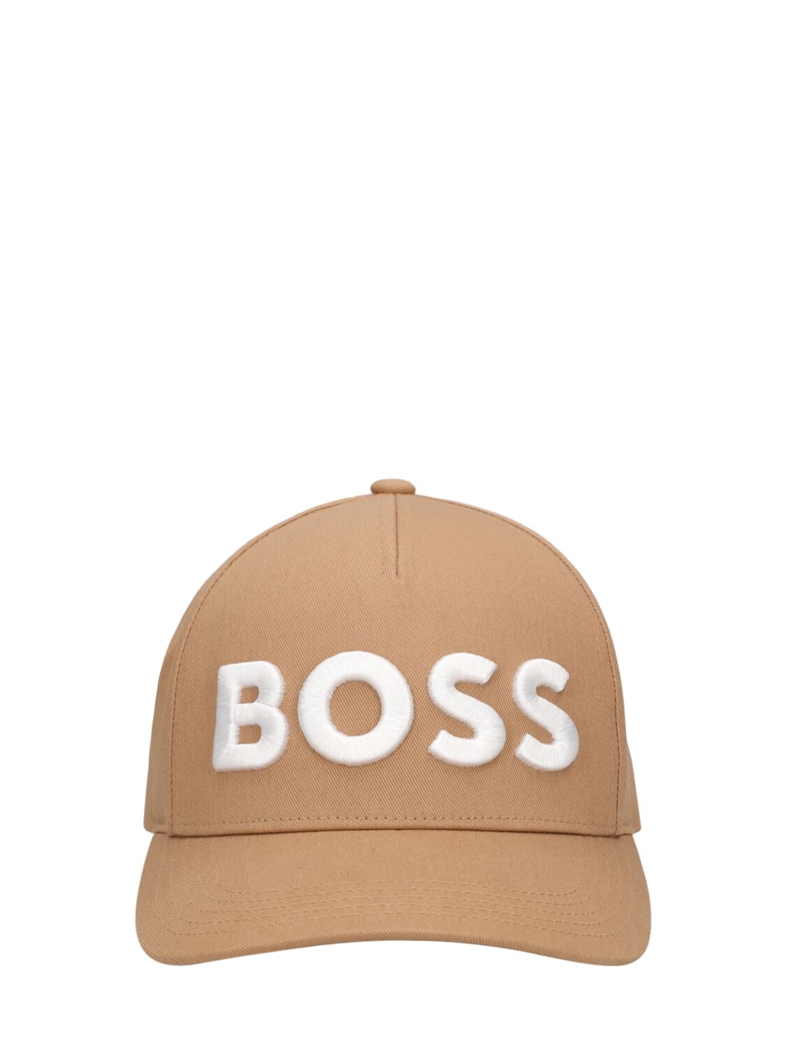 Hugo Boss Sevile Cotton Hat In Medium Beige