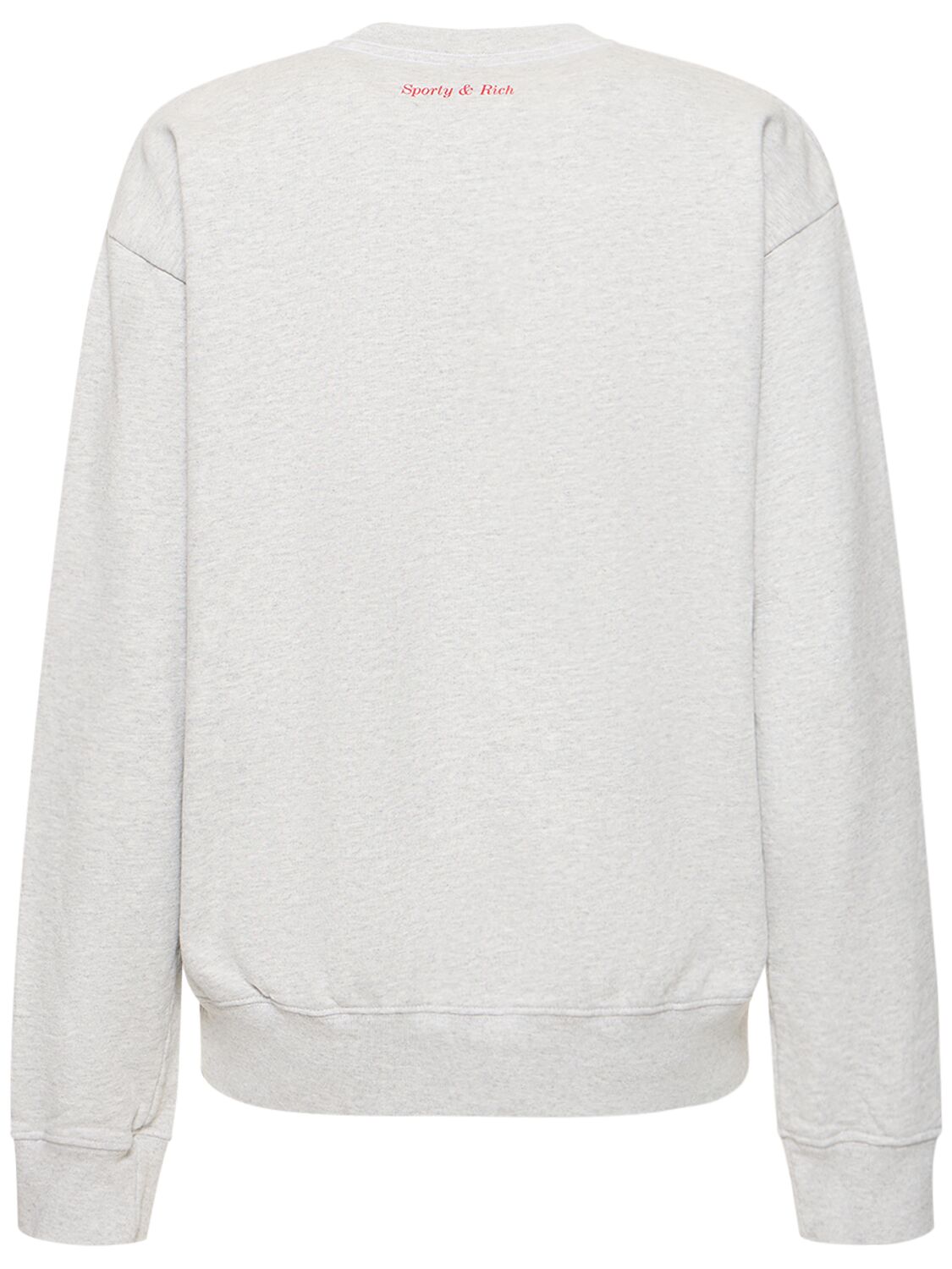 Shop Sporty And Rich Wellness Ivy Unisex Crewneck Sweatshirt In Grey