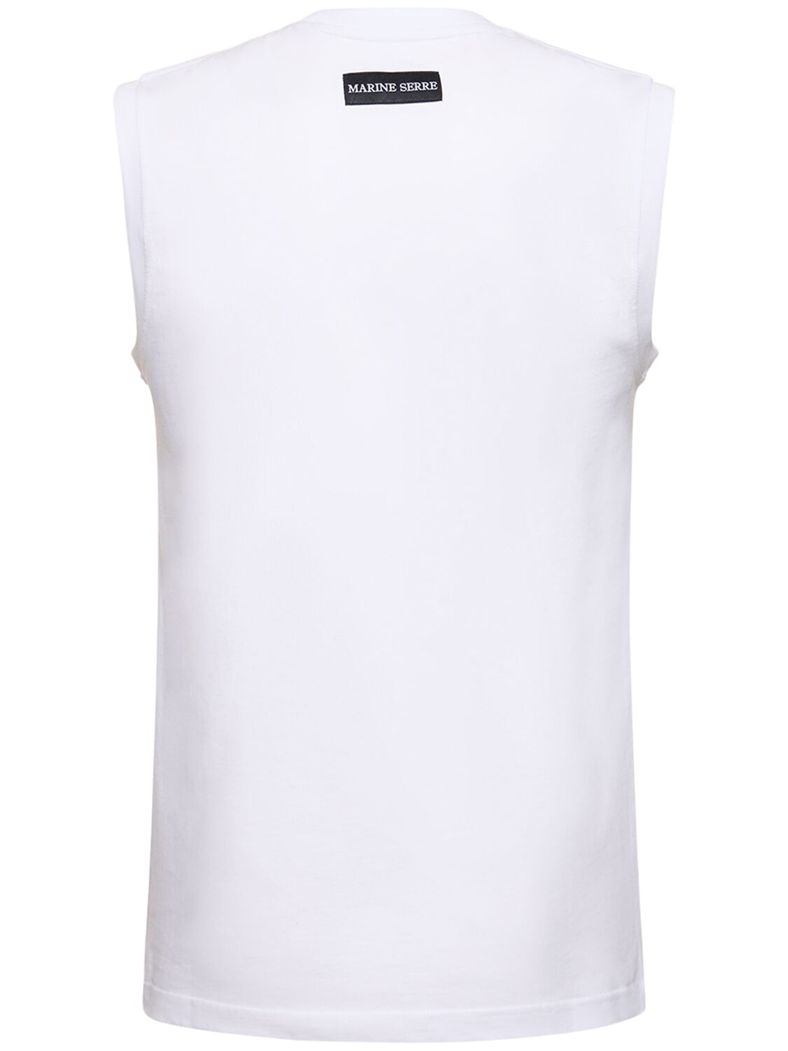 LOGO EMBROIDERED TANK TOP in white
