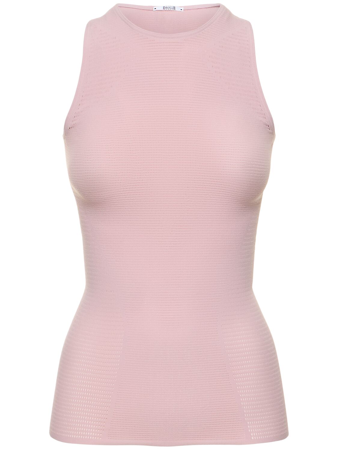 Wolford Grid Net Sleeveless Tank Top In Pink ModeSens