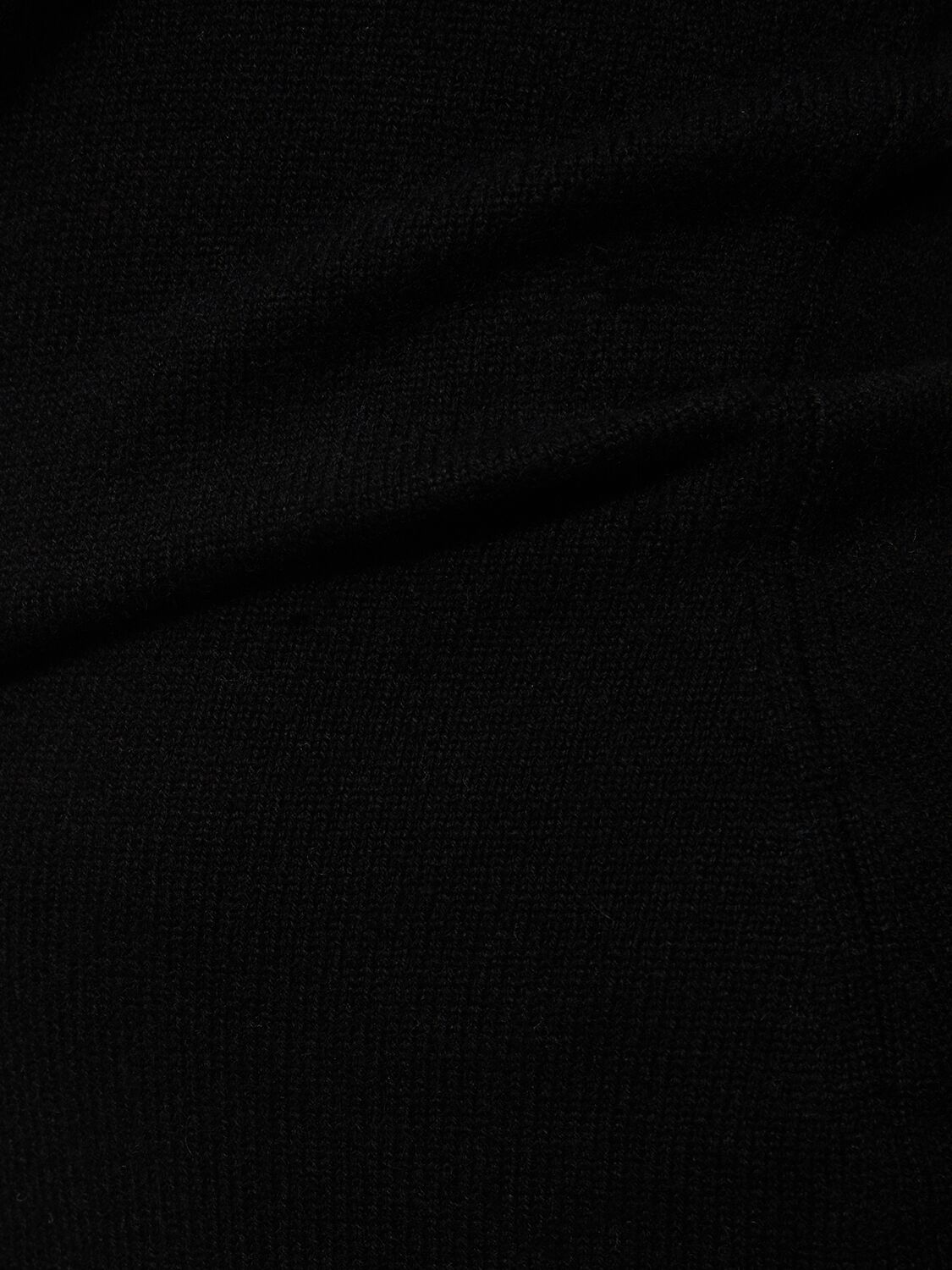Shop Michael Kors Cashmere Blend Midi Dress In Black