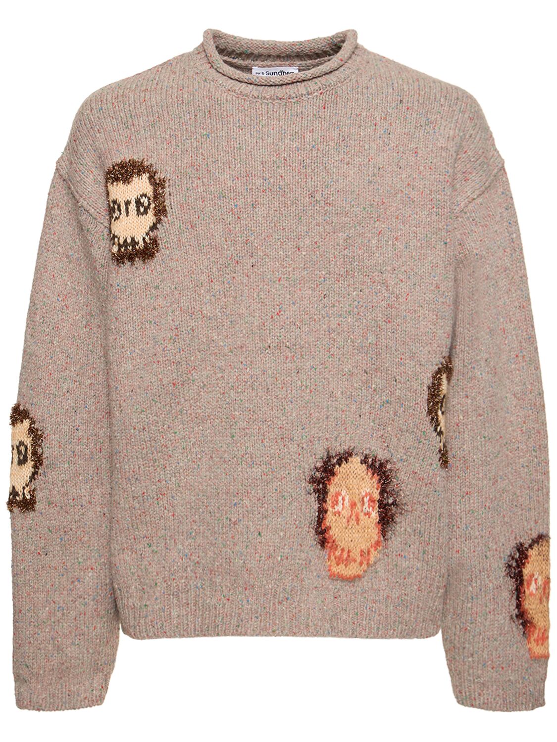 Image of Konegal Skull Wool Blend Sweater