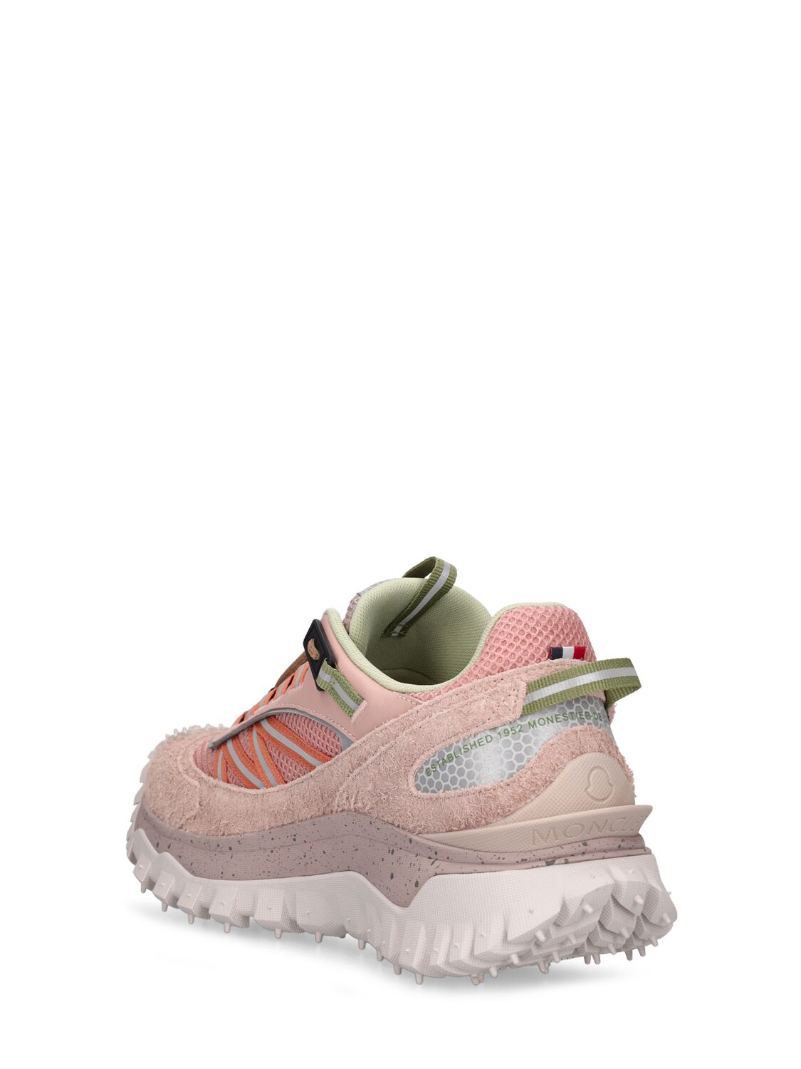 Shop Moncler 45mm Trailgrip Mesh Sneakers In Pink