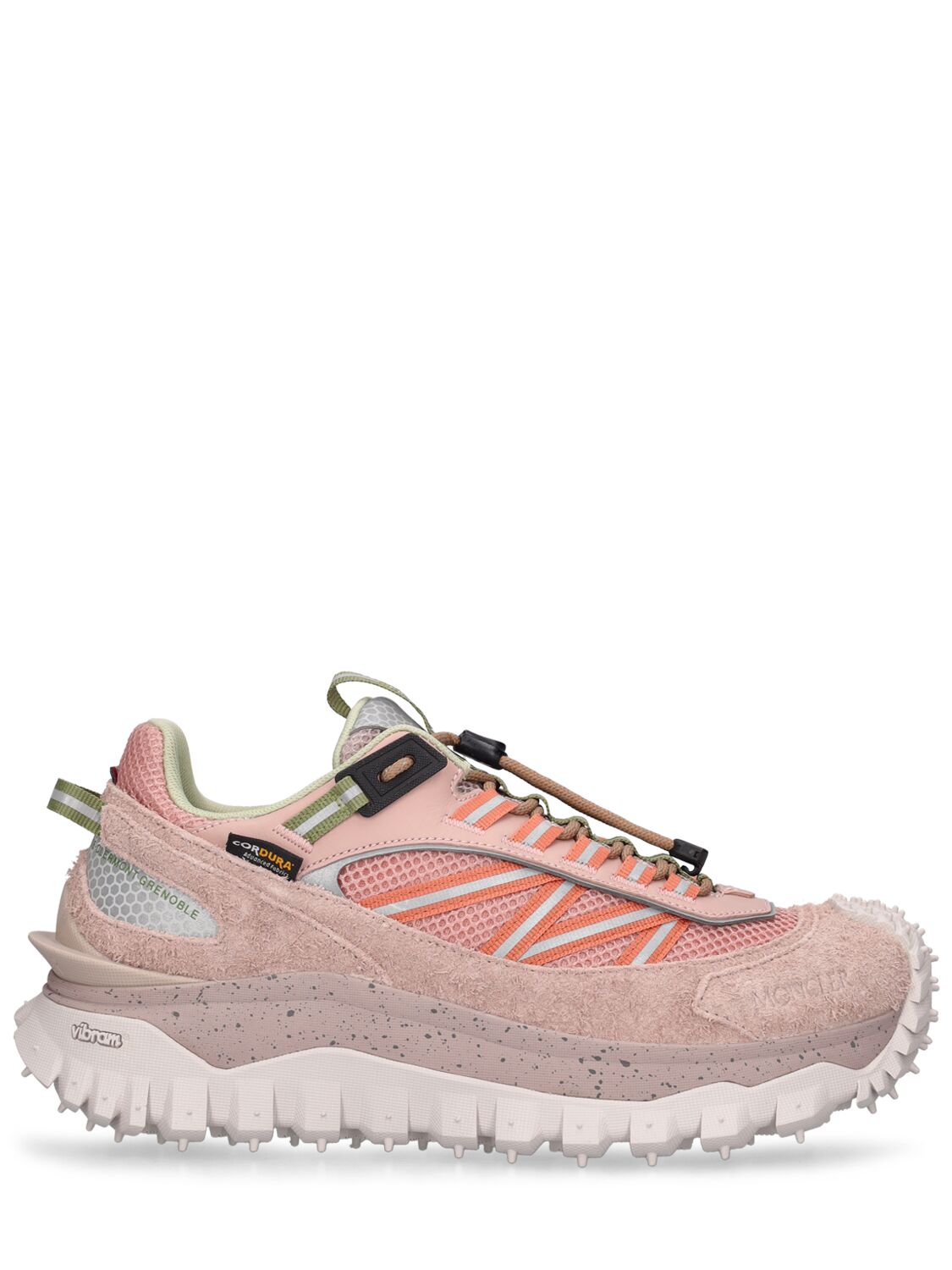 Moncler 45mm Trailgrip Mesh Trainers In Pink