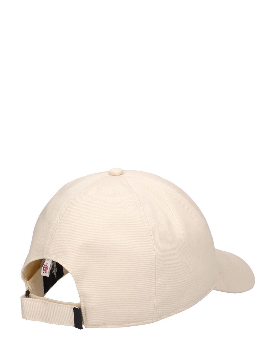 Shop Moncler Cotton Gabardine Baseball Cap In Cream