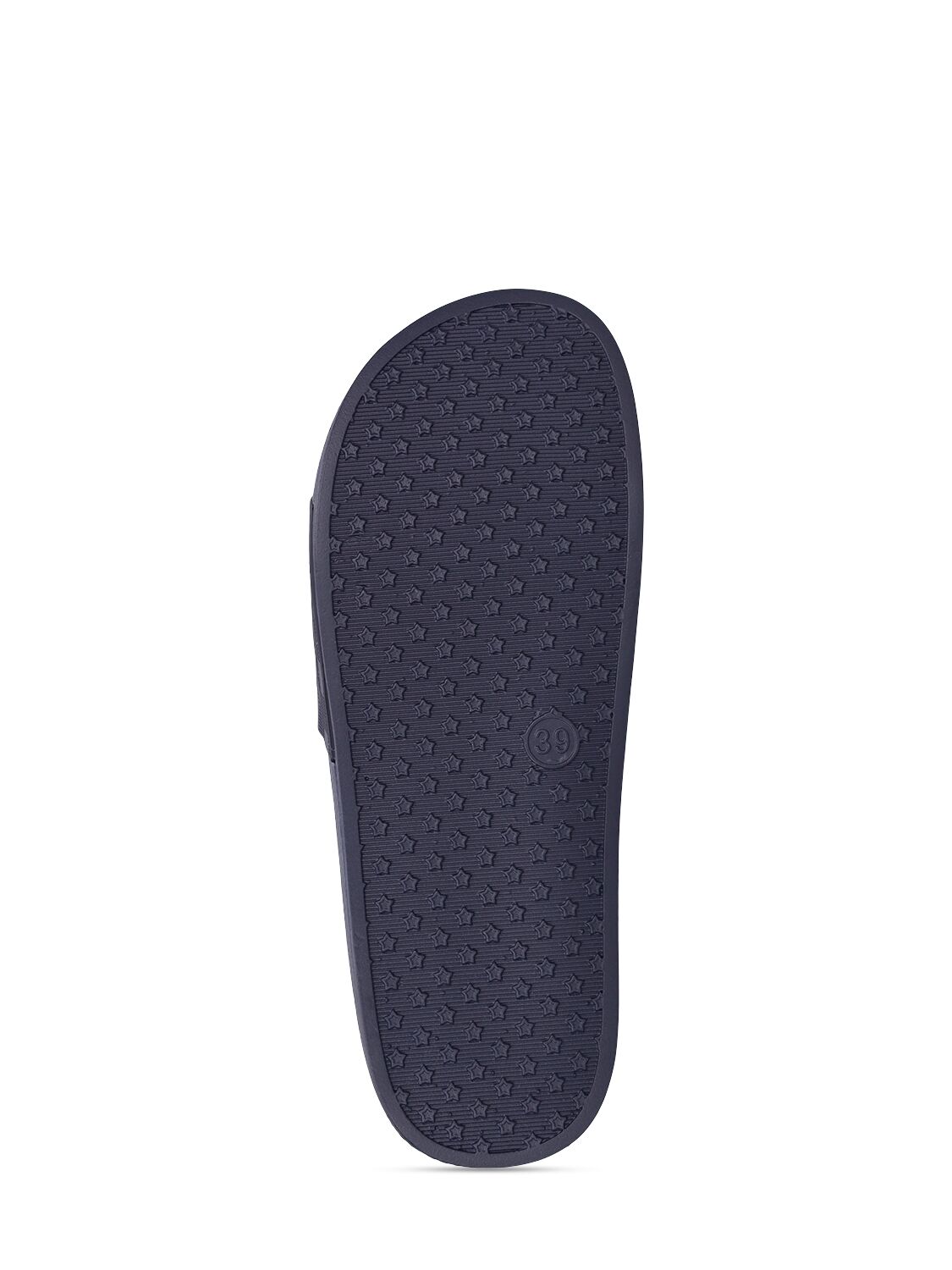 Shop Hugo Boss Logo Print Rubber Slide Sandals In Navy