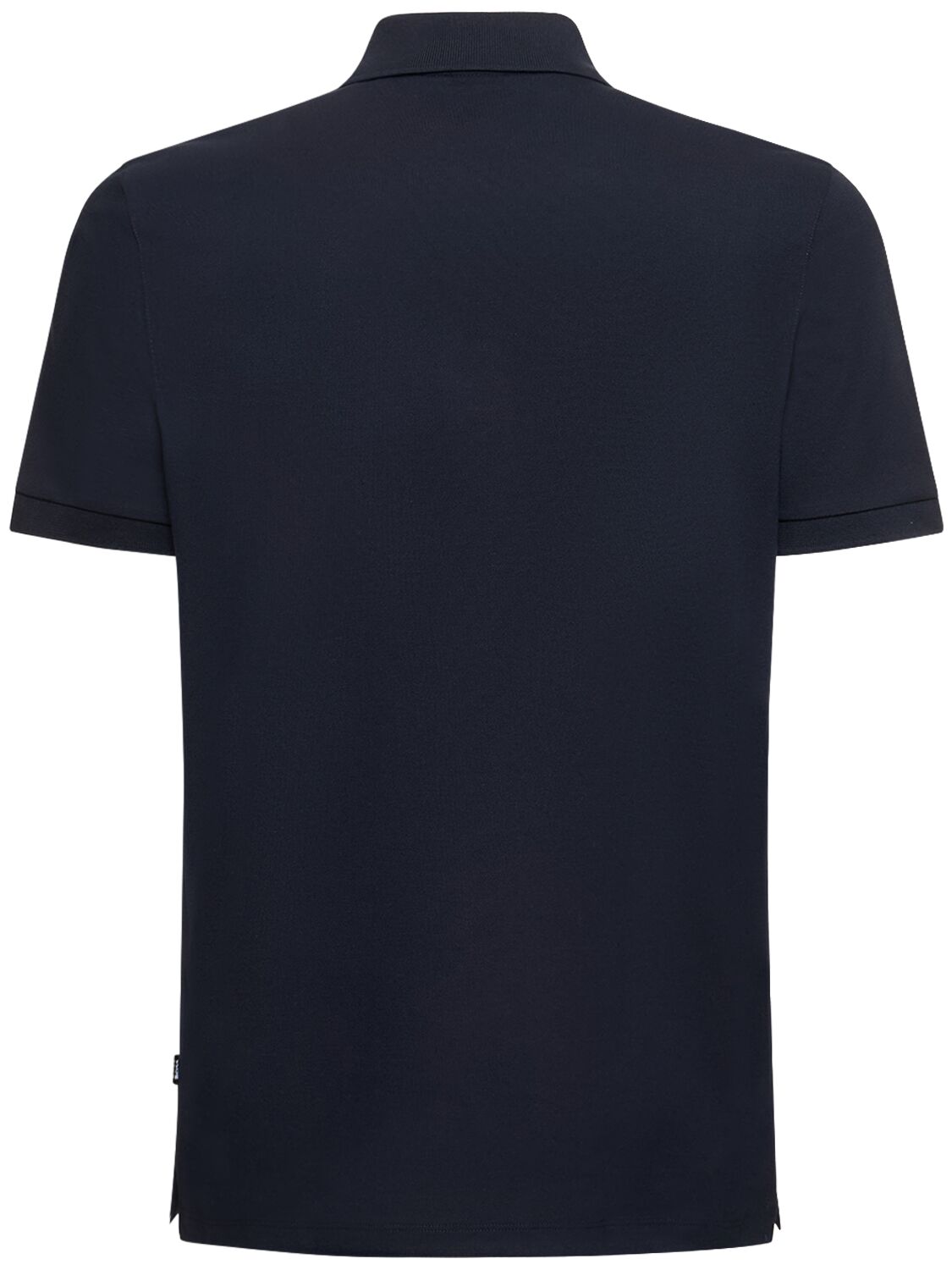 Shop Hugo Boss Pallas Logo Cotton Polo In Navy