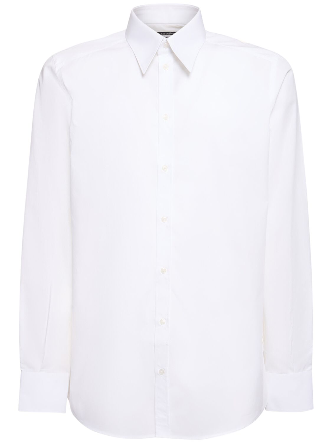 Shop Dolce & Gabbana Poplin Classic Shirt In White
