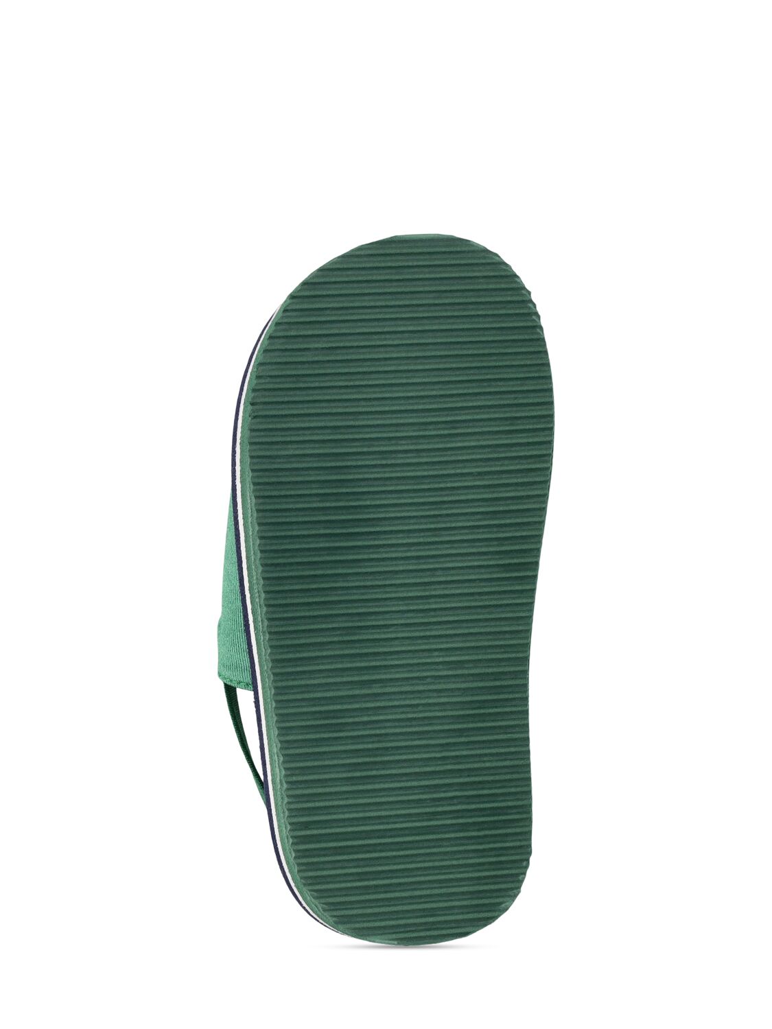 Shop Hugo Boss Elastic Strap Sandals W/ Logo In Green,navy