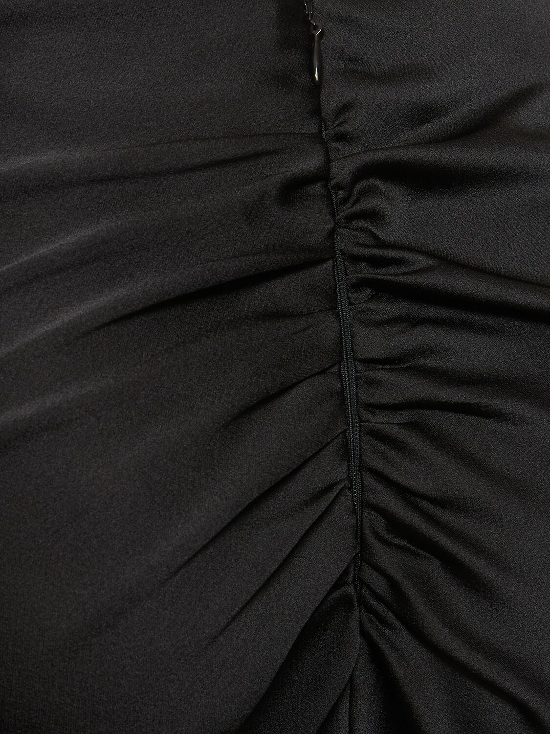 Shop The Andamane Ninfea Tech Crepe Satin Maxi Slip Dress In Black