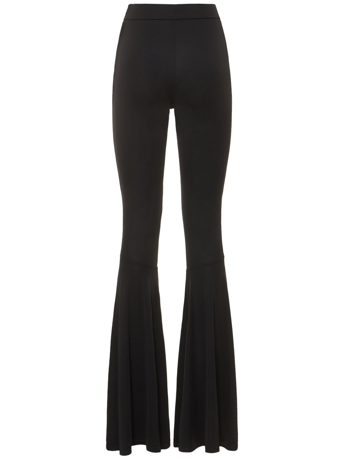 Shop The Andamane Peggy Maxi Flared Jersey Pants In Black