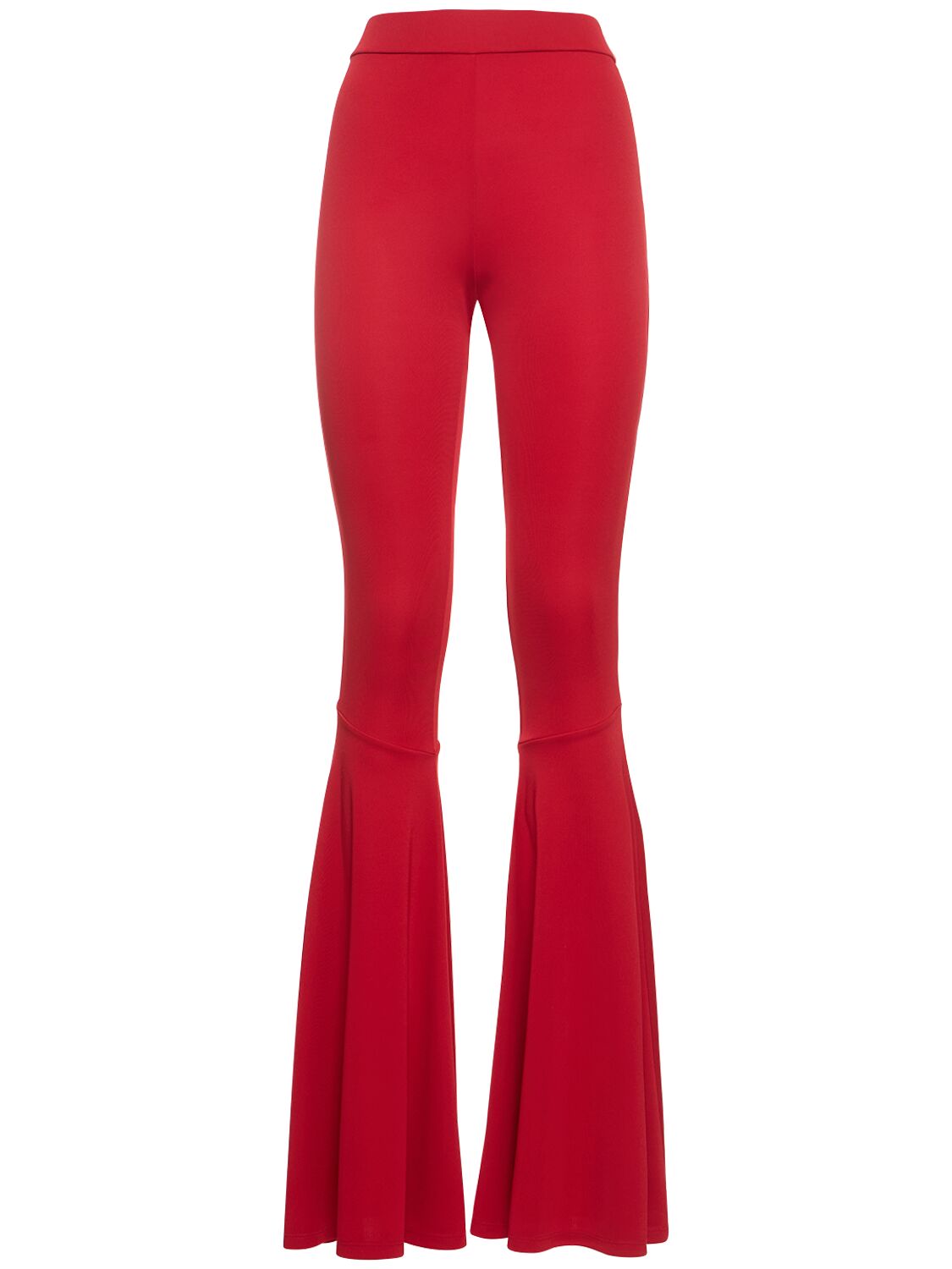 The Andamane Peggy Maxi Flared Jersey Pants In Red