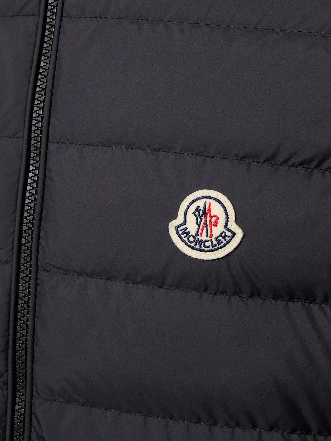 Shop Moncler Cotton & Tech Zip-up Cardigan Jacket In Black