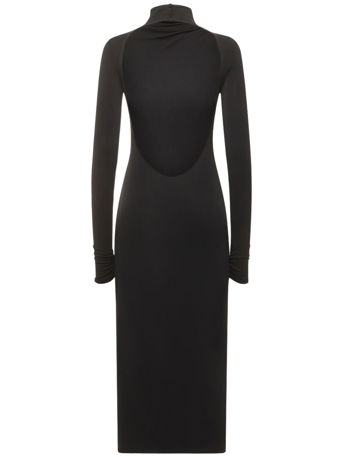Shop The Andamane Parker Stretch Jersey Midi Dress In Black
