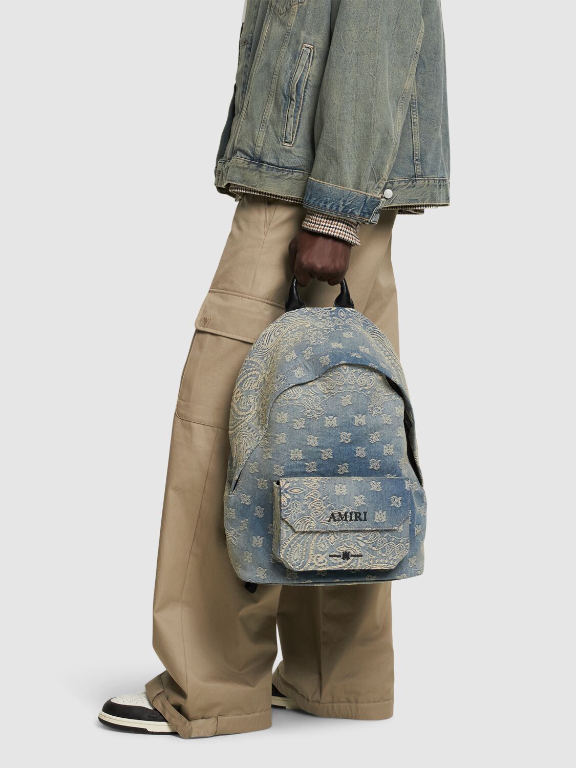 AMIRI バンダナ柄 リュック　バックパック 日常の贅沢》【AMIRI】バンダナジャカードデニムバックパック