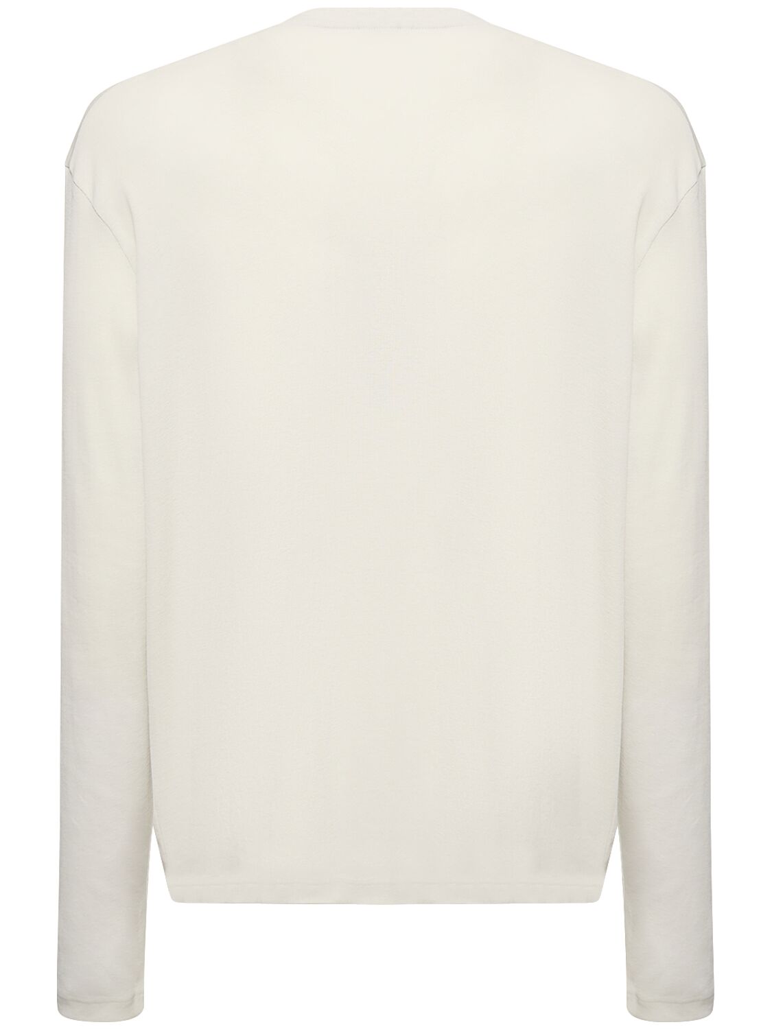 Shop Jil Sander Cotton Long-sleeve T-shirt & Tank Top In Polar