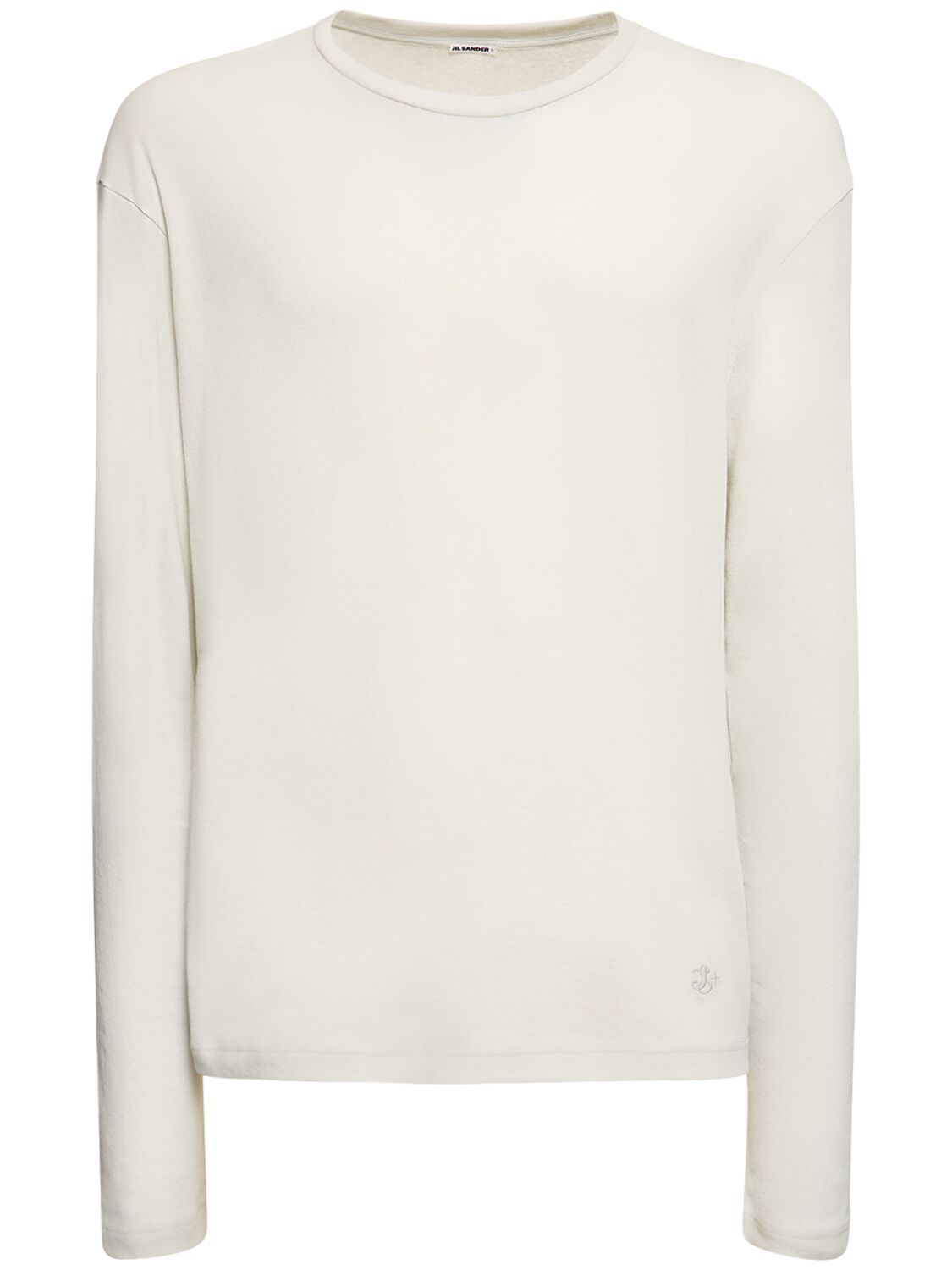 Jil Sander Layered Cotton Long-sleeve T-shirt In Polar