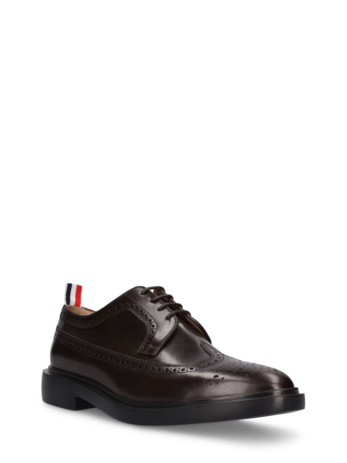 Shop Thom Browne Longwing Brogue Leather Lace-up Shoes In Brown