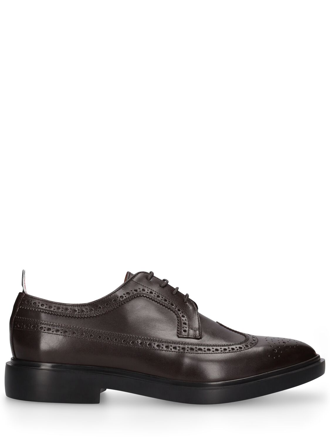 Image of Longwing Brogue Leather Lace-up Shoes