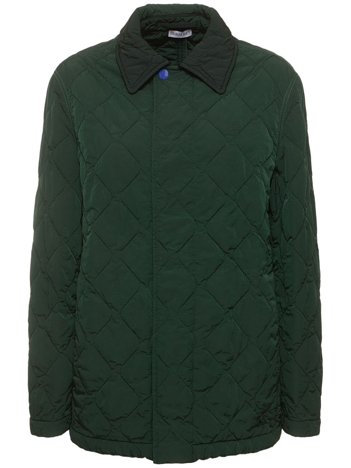 Burberry Quilted Oversize Jacket In Green