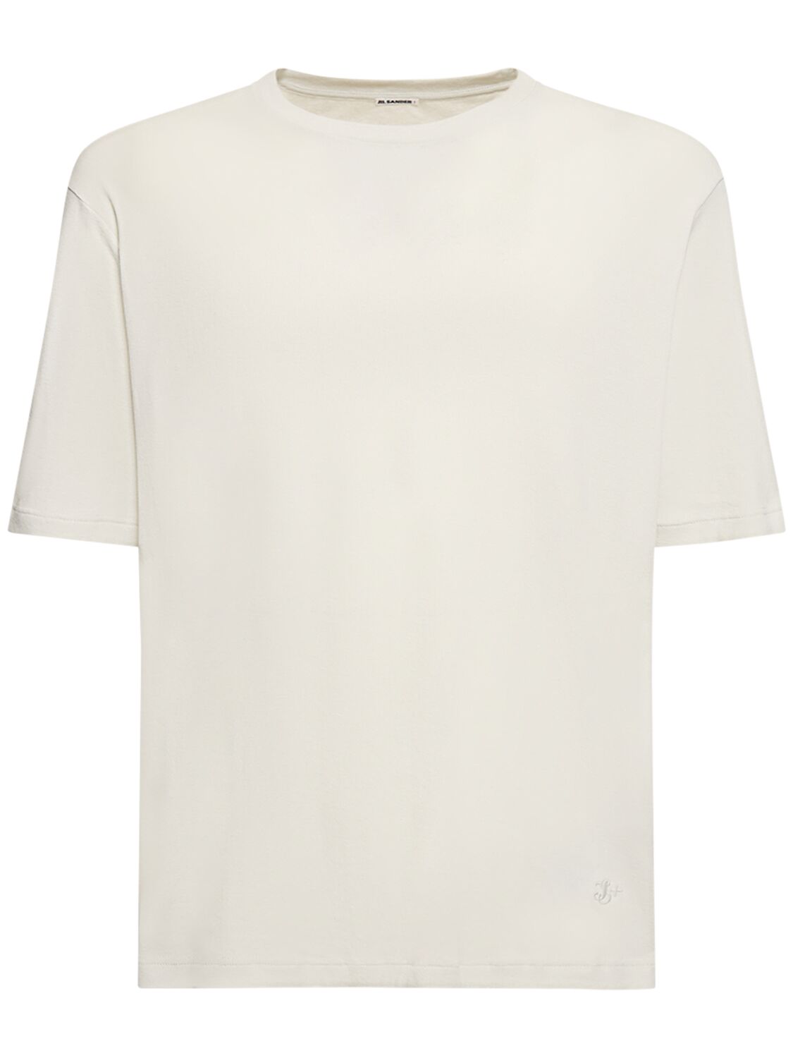 Jil Sander Layered Cotton Short-sleeve T-shirt In Polar
