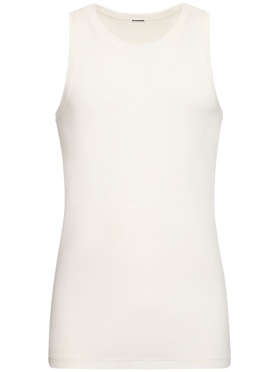 Shop Jil Sander Layered Cotton T-shirts & Tank Top In Polar