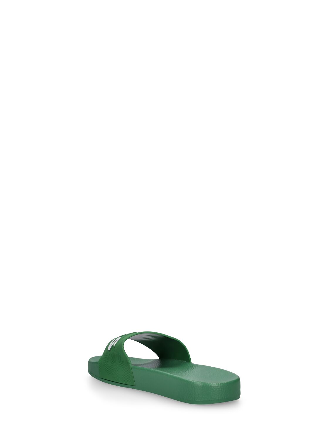 Shop Hugo Boss Logo Print Rubber Slide Sandals In Green