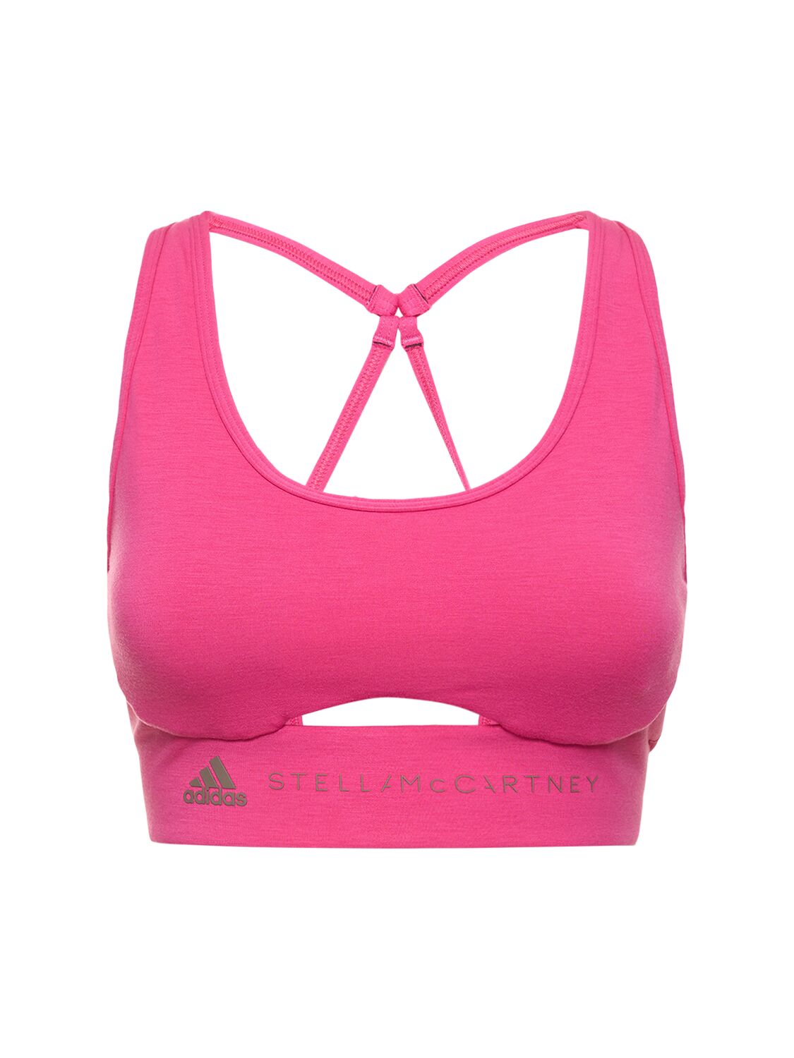 Adidas By Stella Mccartney Yoga Bra Top In Pink