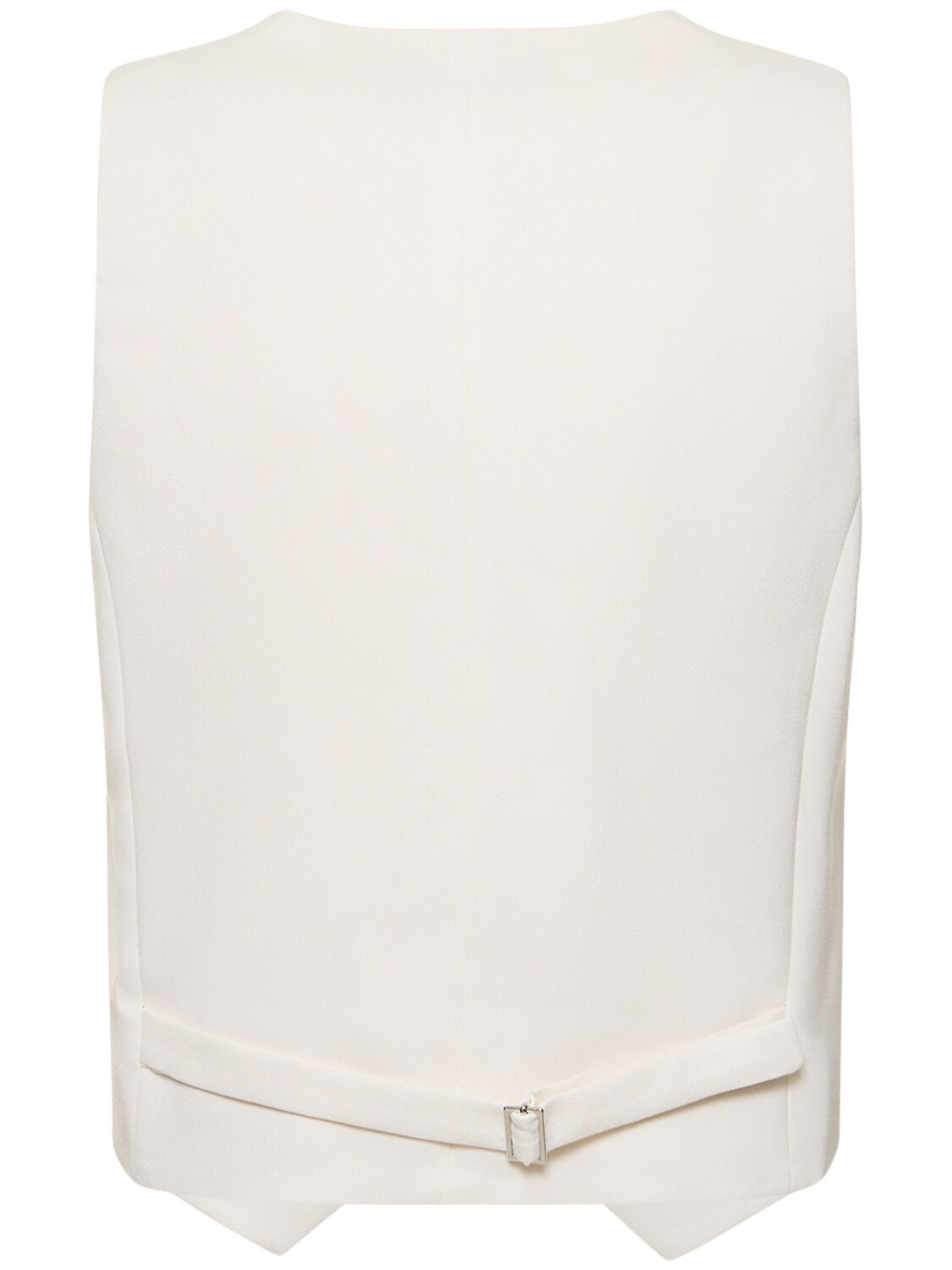 Shop The Andamane Pauline Crepe Satin Vest In White