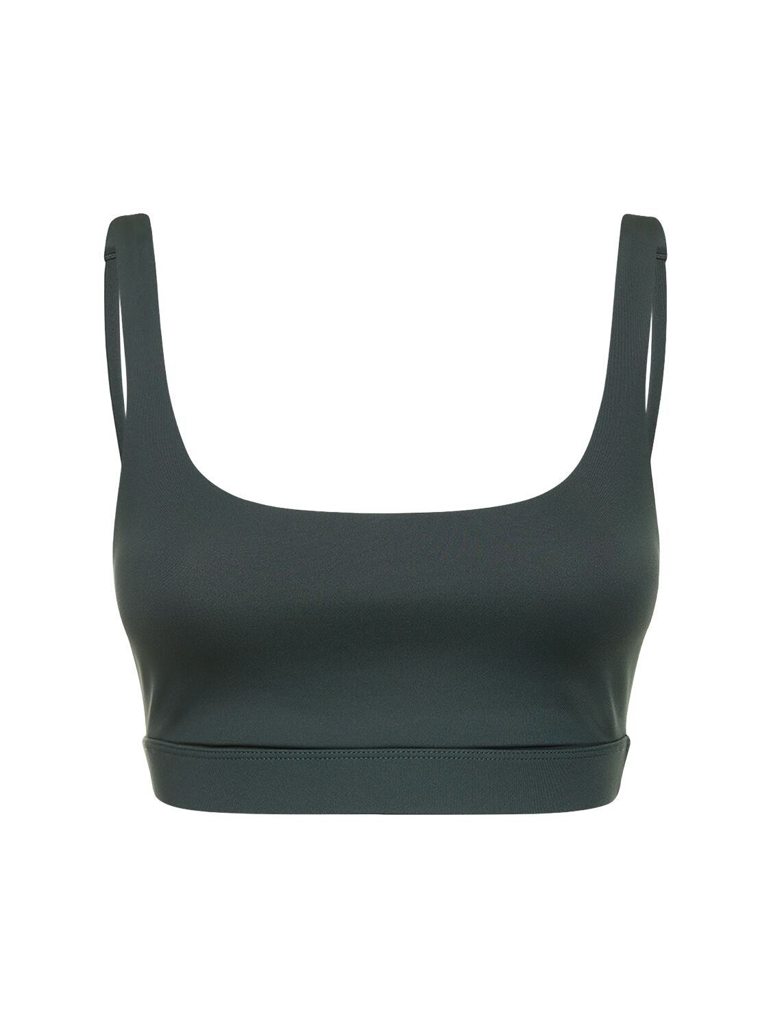 Girlfriend Collective Andy Stretch Tech Bra Top In Green