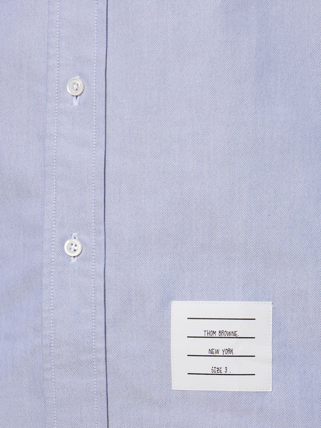 Shop Thom Browne Straight Fit Button Down Shirt In Light Blue