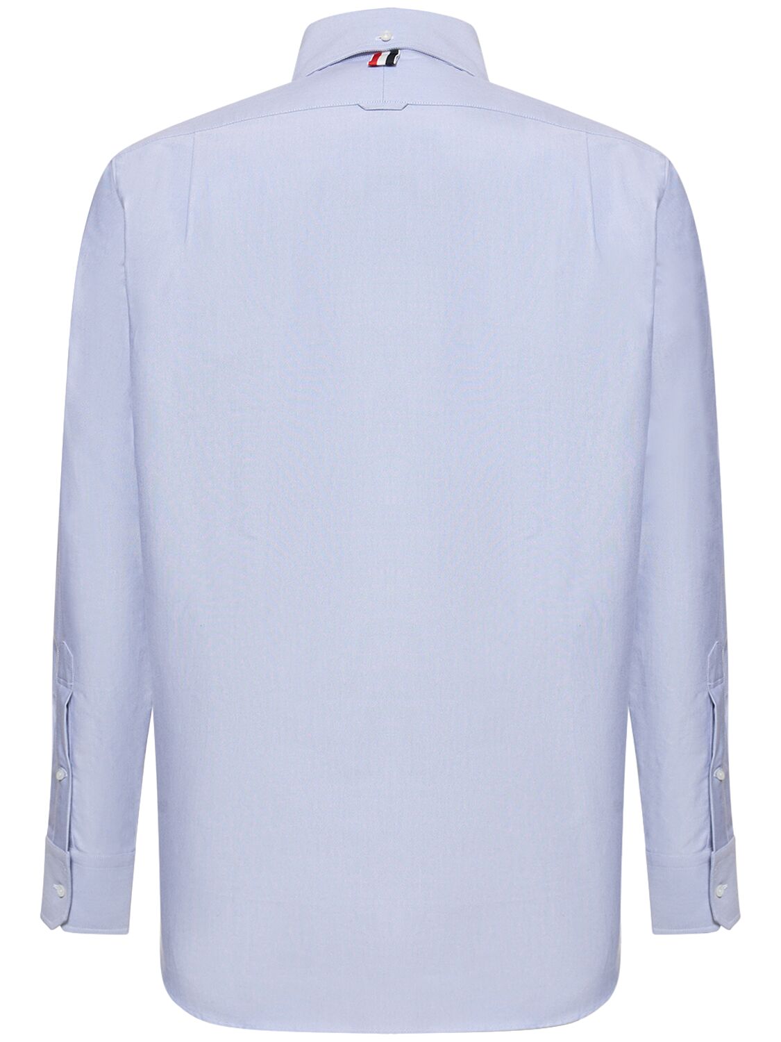 Shop Thom Browne Straight Fit Button Down Shirt In Light Blue