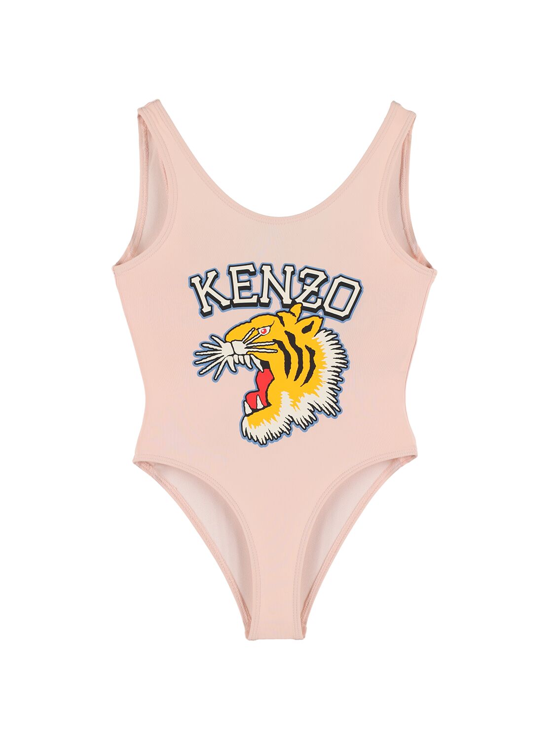 Kenzo Kids' Printed One Piece Swimsuit In 핑크