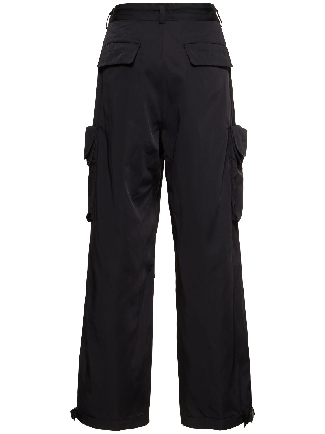 Nylon Cargo Pants with Belt Loops