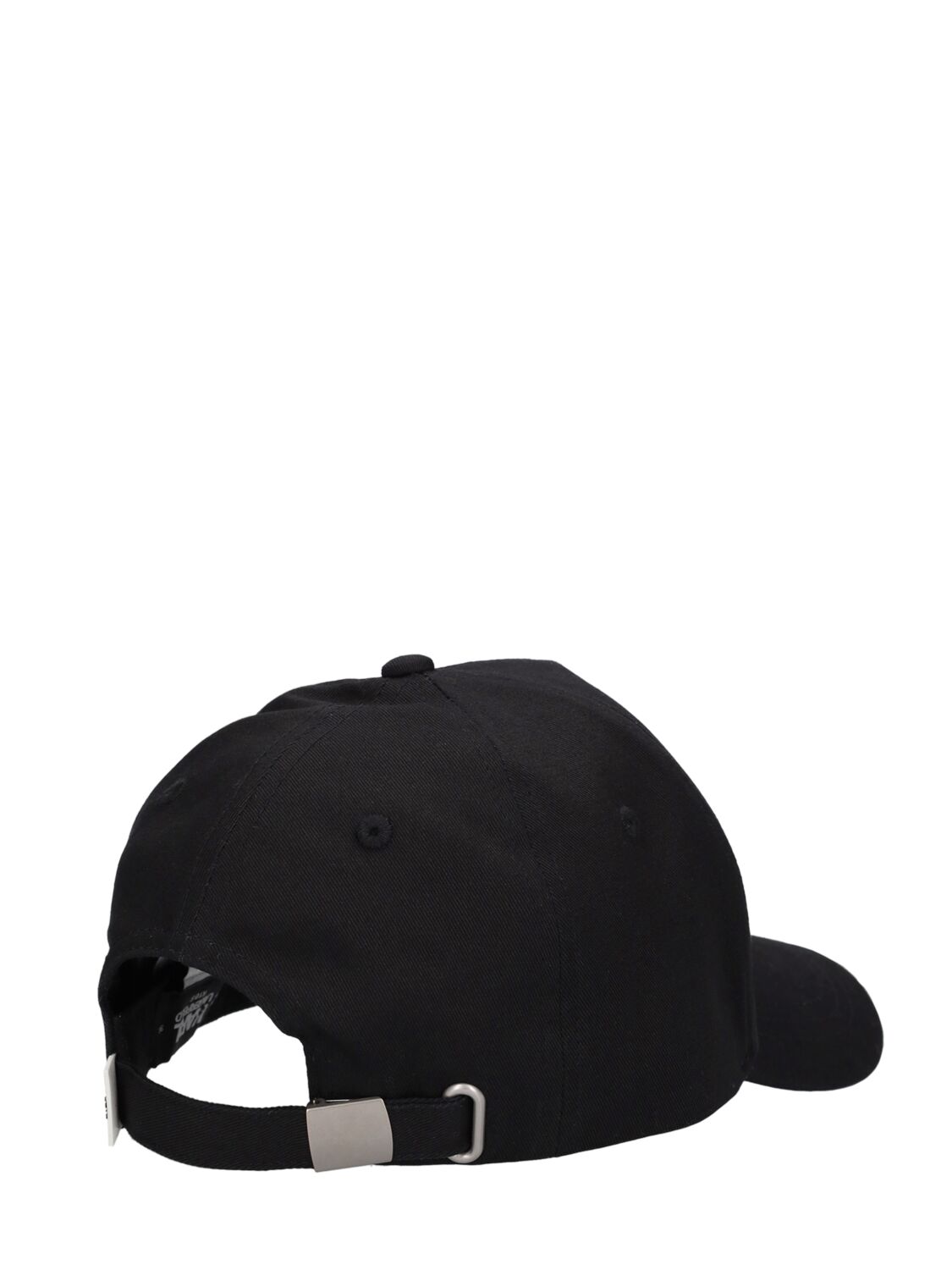 Shop Karl Lagerfeld Cotton Twill Baseball Cap In Black