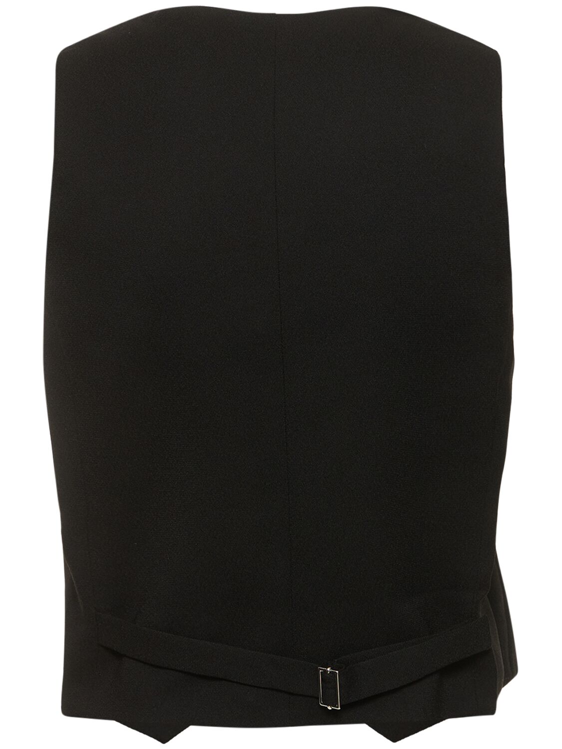 Shop The Andamane Pauline Crepe Satin Vest In Black