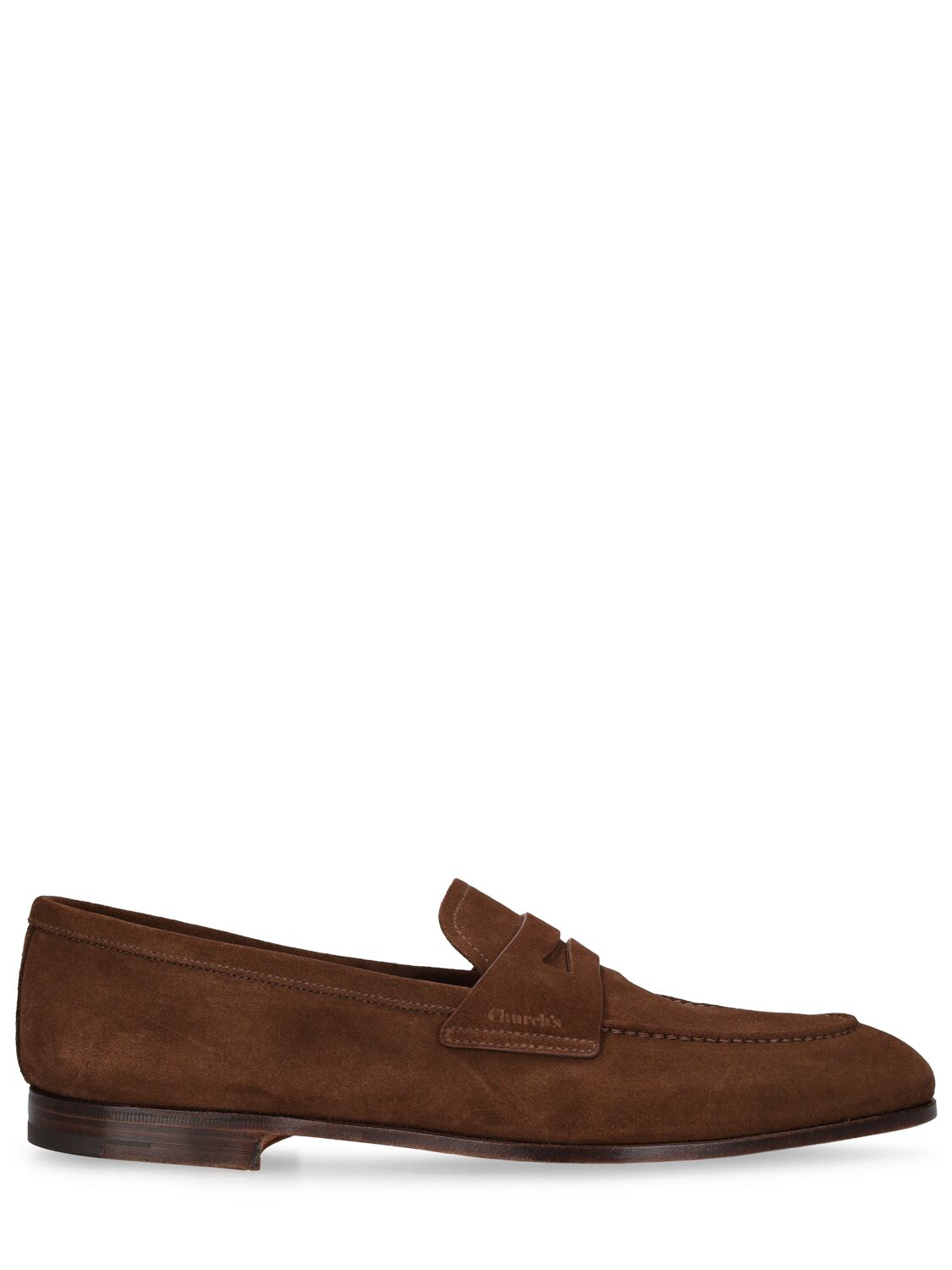 Shop Church's Maesteg Suede Loafers In Burnt