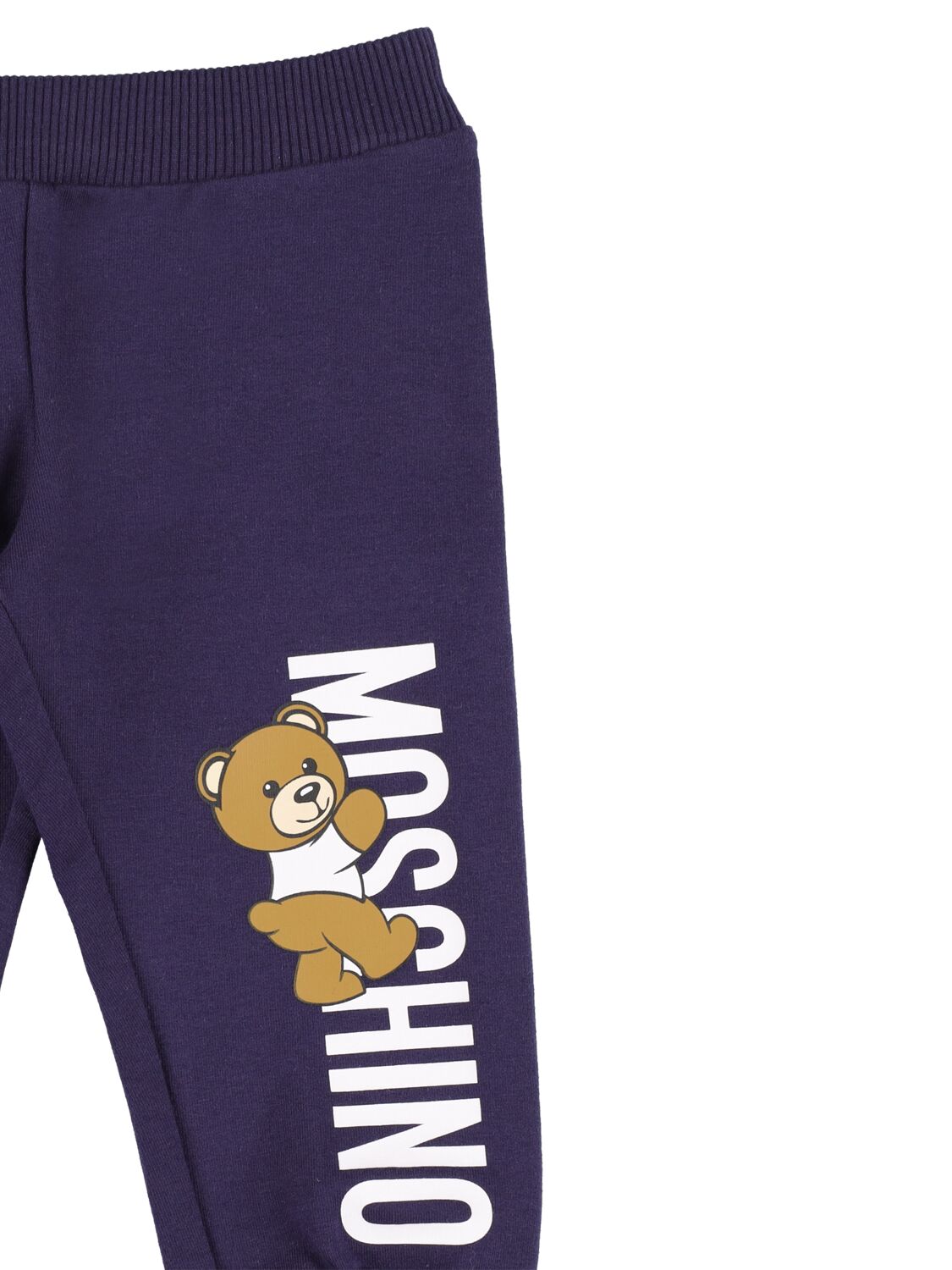 Shop Moschino Cotton Zip Sweatshirt & Sweatpants In Navy