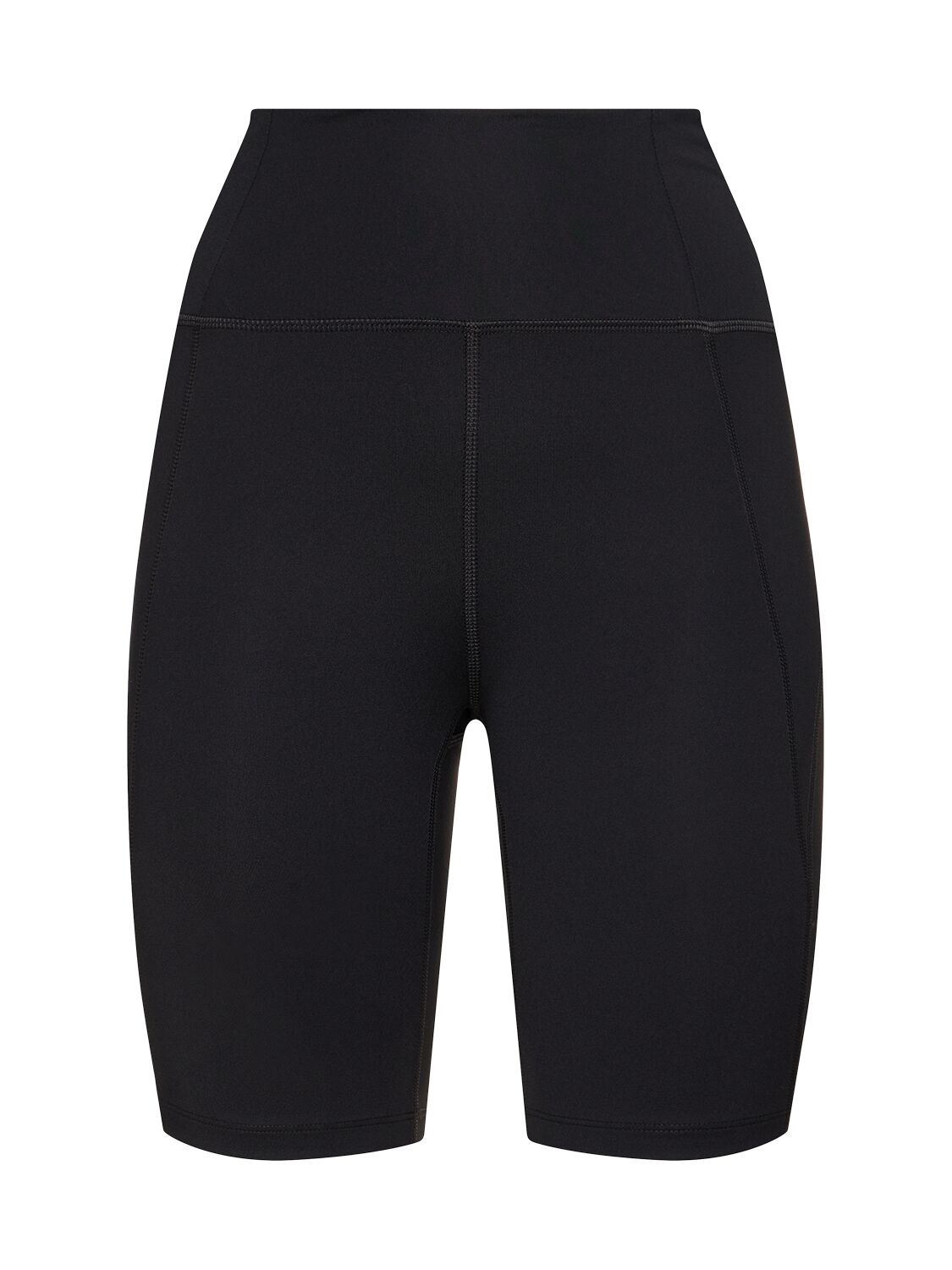 Girlfriend Collective High Rise Stretch Tech Running Shorts In Black
