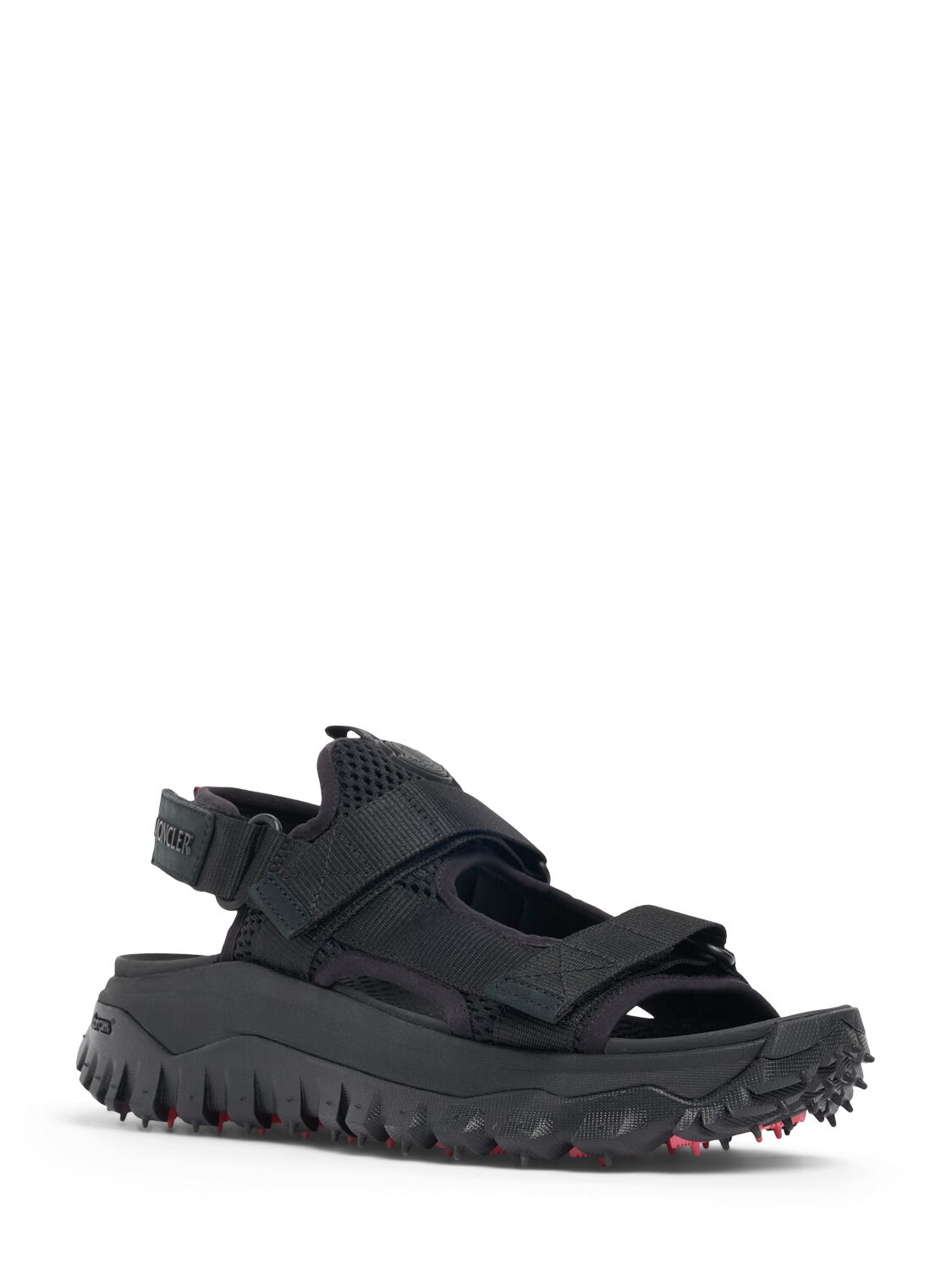 Shop Moncler Cordura Nylon Sneakers In Black