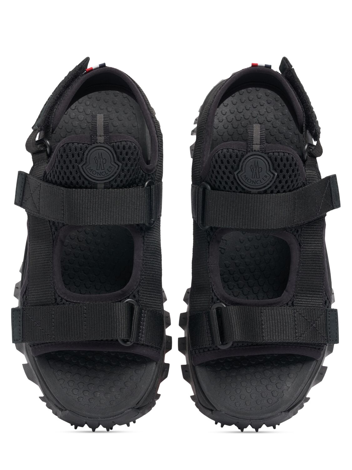 Shop Moncler Cordura Nylon Sneakers In Black